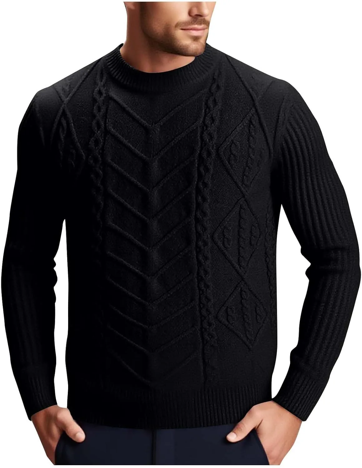 

Свитер мужской Cambkatl, вязаный, с длинными рукавами