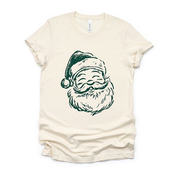 

Футболка с принтом Santa outline green Simply Sage Market, Cream, Зеленый, Футболка с принтом Santa outline green Simply Sage Market, Cream