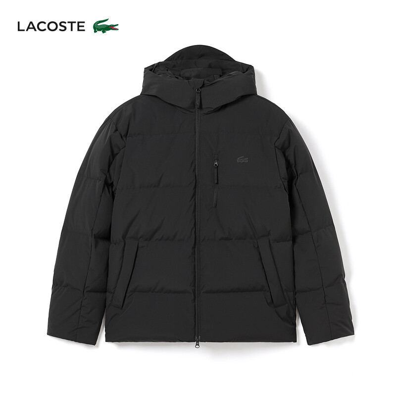 

Пуховик теплый мужской Lacoste, черный