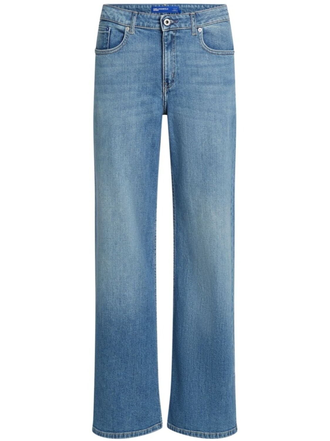 

Джинсы средней посадки с разрезом по низу Karl Lagerfeld Jeans, синий