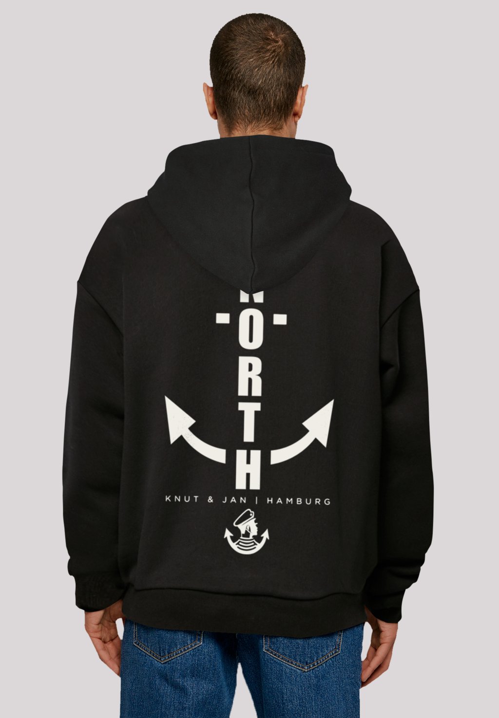 

Толстовка NORTH ANCHOR KNUT & JAN HAMBURG - Hoodie F4NT4STIC, черный