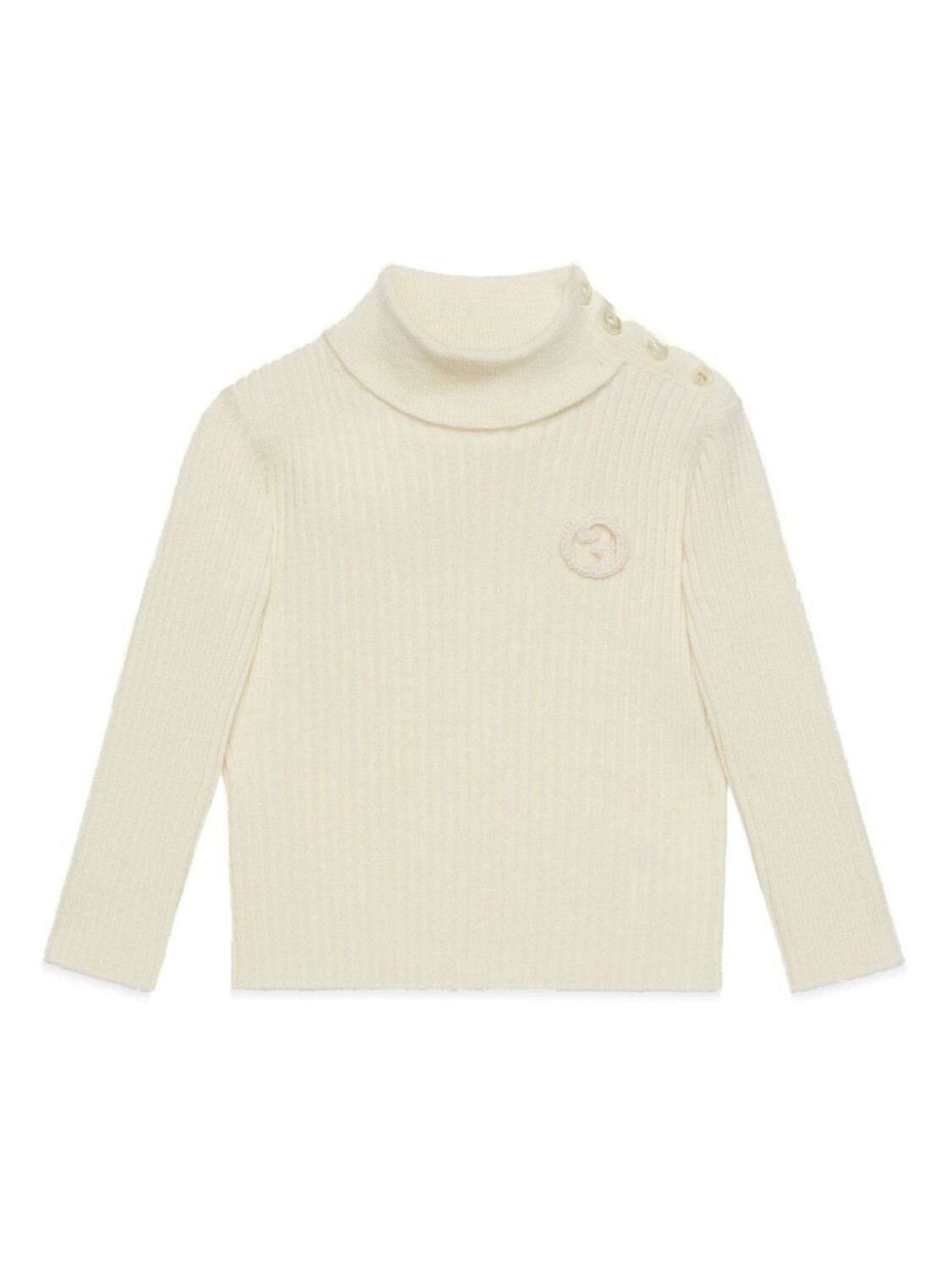 

Шерстяной джемпер с логотипом Interlocking G Gucci Kids, белый