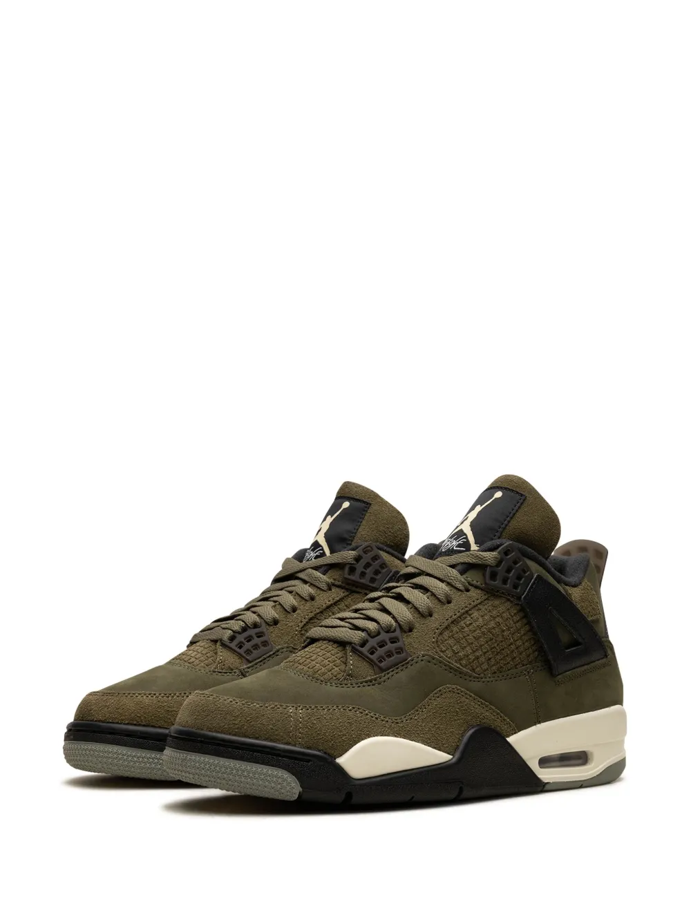 Кроссовки Air  4 Craft Medium Olive Jordan, зеленый — фото 3