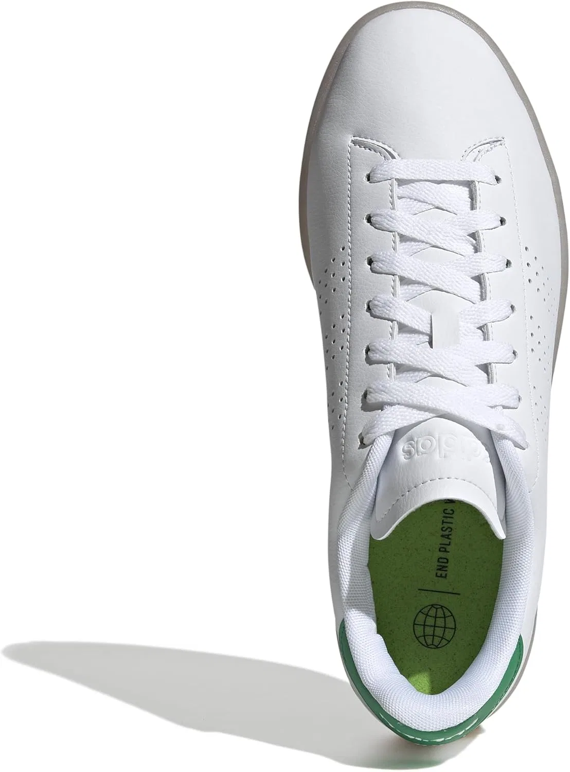 Мужские кроссовки Adidas Advantage Eco 1.5, Cloud White Green Cloud White — фото 3