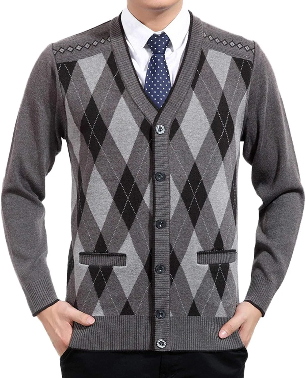 

Кардиган Flygo мужской акриловый на пуговицах