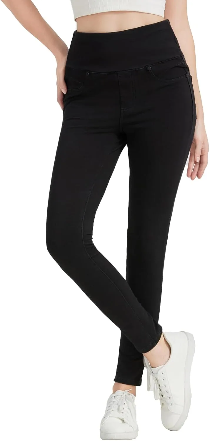 

Высокие скинни джинсы с эффектом контроля живота и карманами KYAL KNOW YOU ARE LOVED