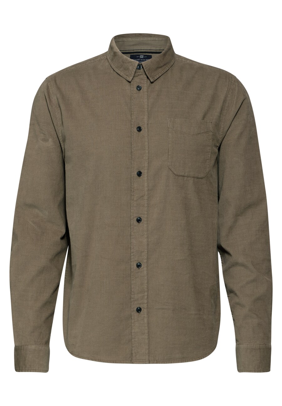 

Повседневная рубашка Street One MEN Comfort fit Button Up Shirt, цвет umbra