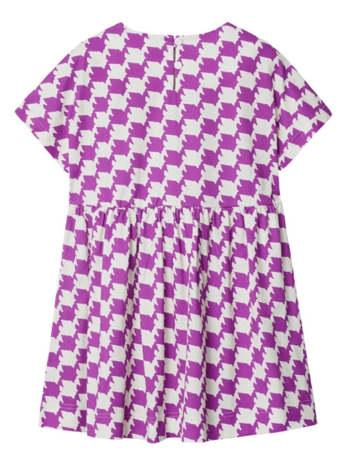Burberry Kids платье в ломаную клетку, розовый — фото 2