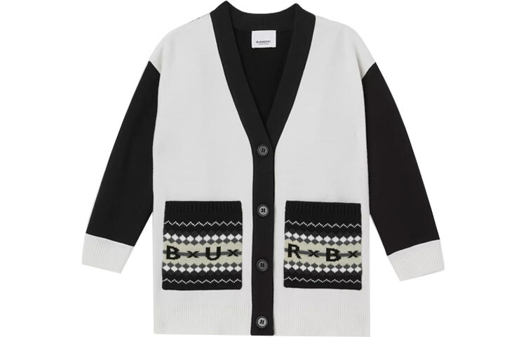 

Детский трикотаж Burberry, цвет Black/White