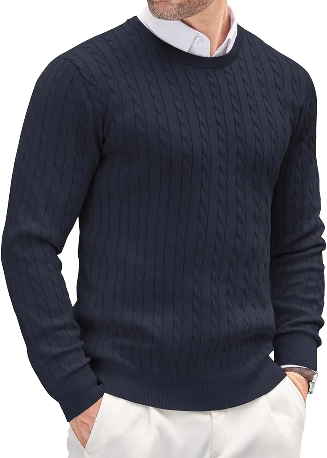 

Мужской классический свитер с длинными рукавами и мягкой резинкой JEShifangjiusu