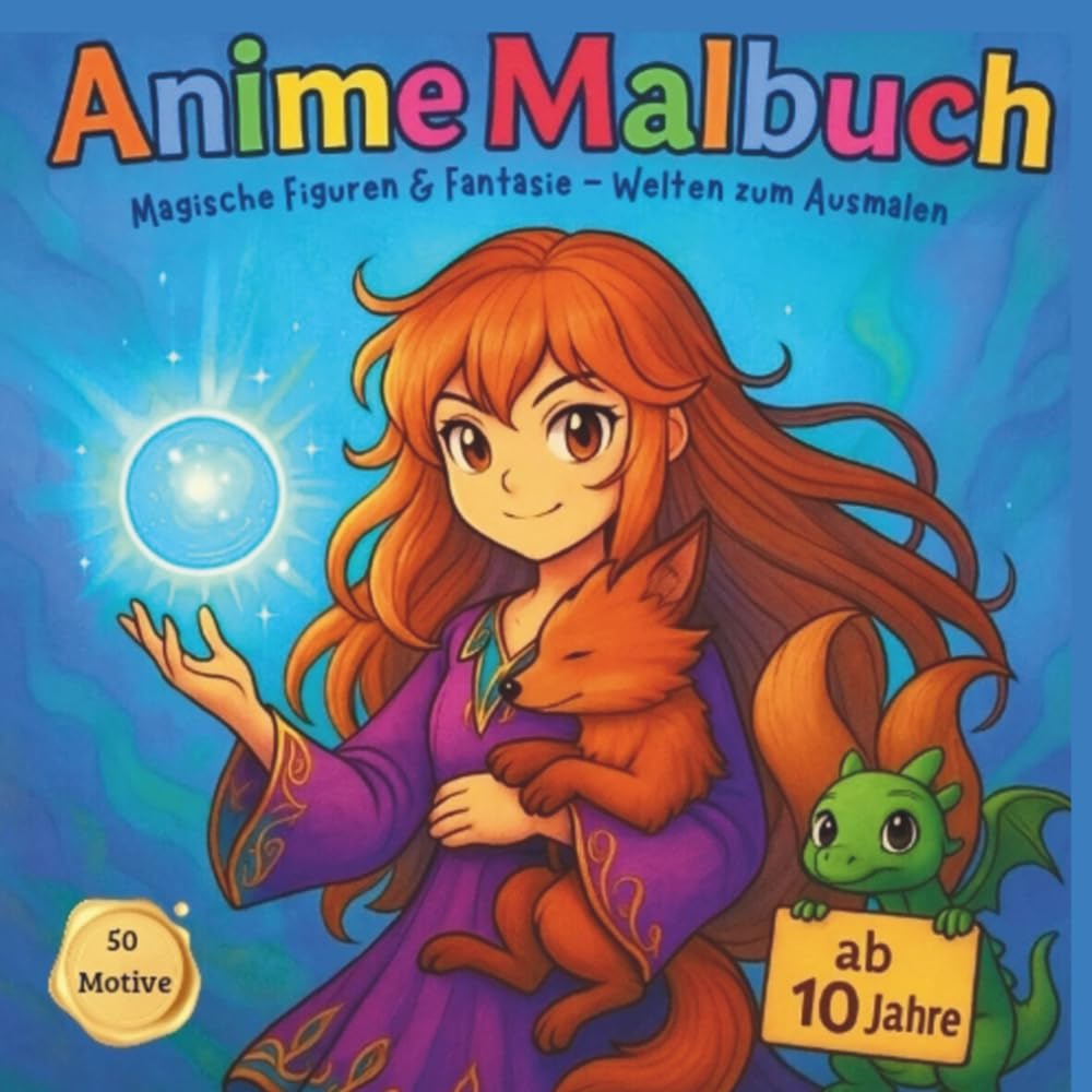 

Anime Malbuch Magische Figuren & Fantasie - Welten zum Ausmalen für Kinder und Teenies ab 10 Jahre; 50 zauberhafte Motive
