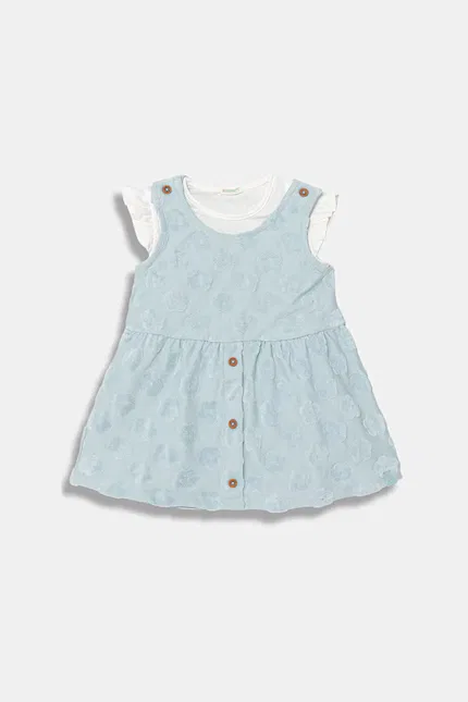 Платье мини-клеш United Colors of Benetton, синий