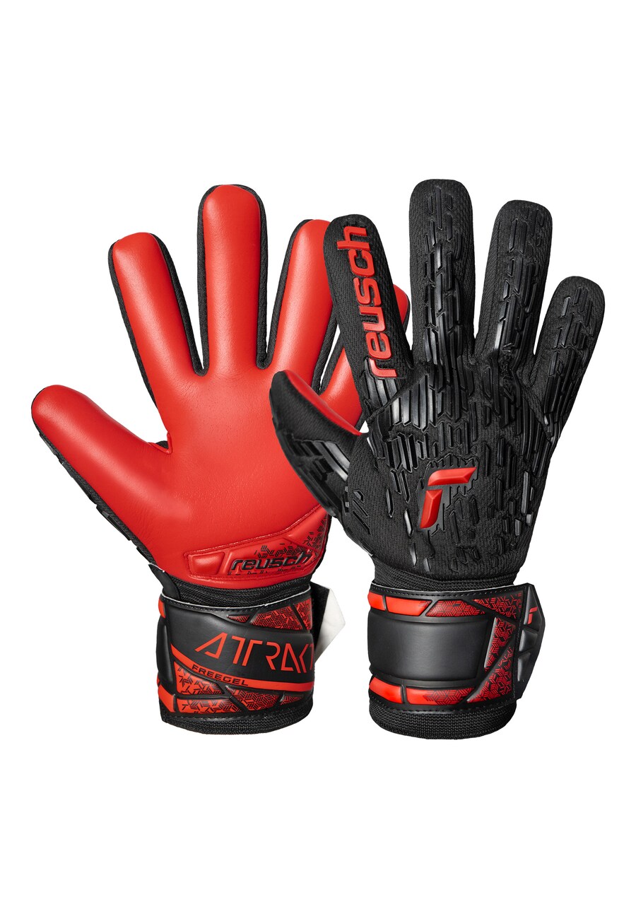 

Спортивные перчатки REUSCH Attrakt Freegel Silver NC, цвет Red/Black