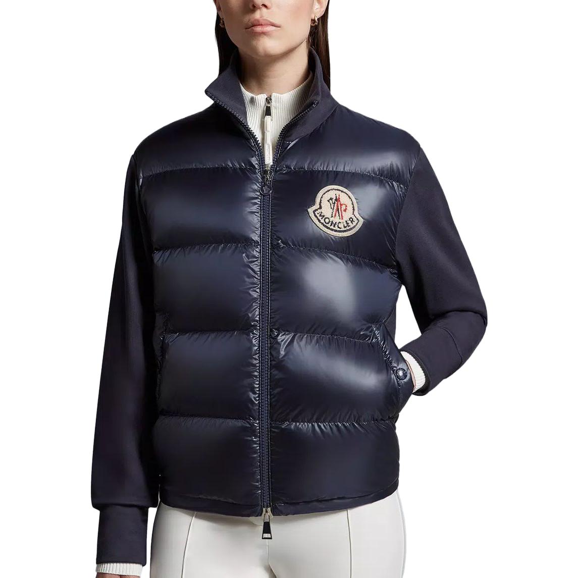 Пуховик зимний женский морской синий Moncler — фото 3