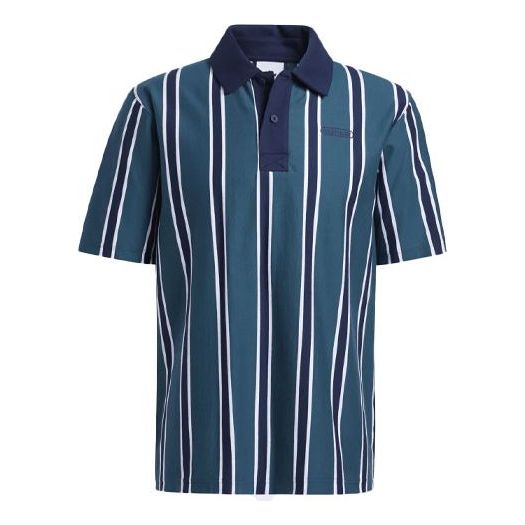 

Футболка Men's adidas originals Stripe Sports Short Sleeve polo Green Polo Shirt GN3798