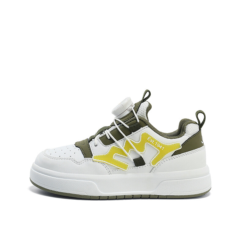 

Детские кроссовки для скейтбординга Kids Low-top Jeep, белый/зеленый