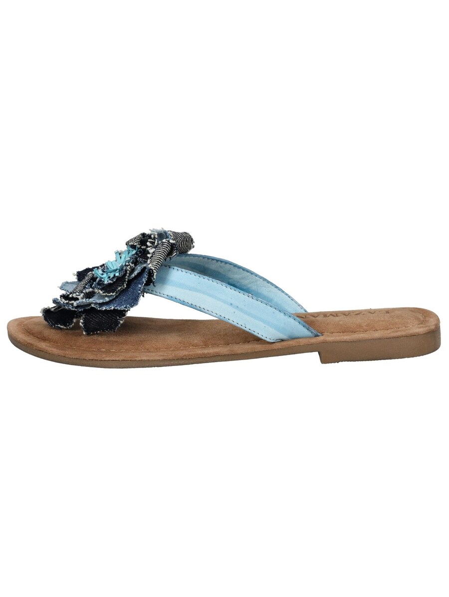 Сандалии с т-образной планкой LAZAMANI, цвет marine blue/Blue denim/Light blue — фото 2