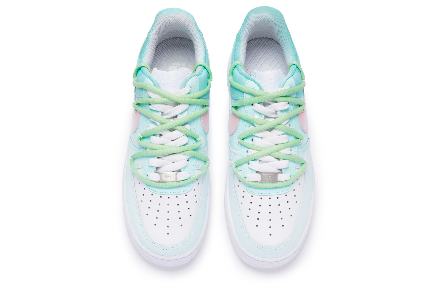 

Кроссовки Nike Air Force 1 Skateboard Shoes Men Low-Top White Green Pink
