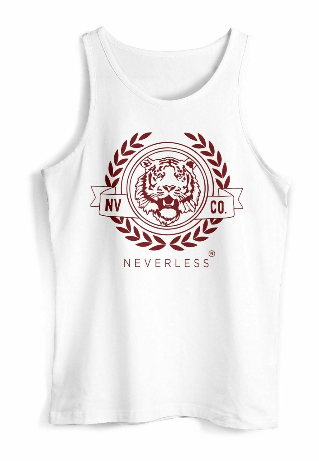 

Топ TANK- SCHRIFTZUG OLDSCHOOL TIGER BEDRUCK MUSKELS Neverless, белый