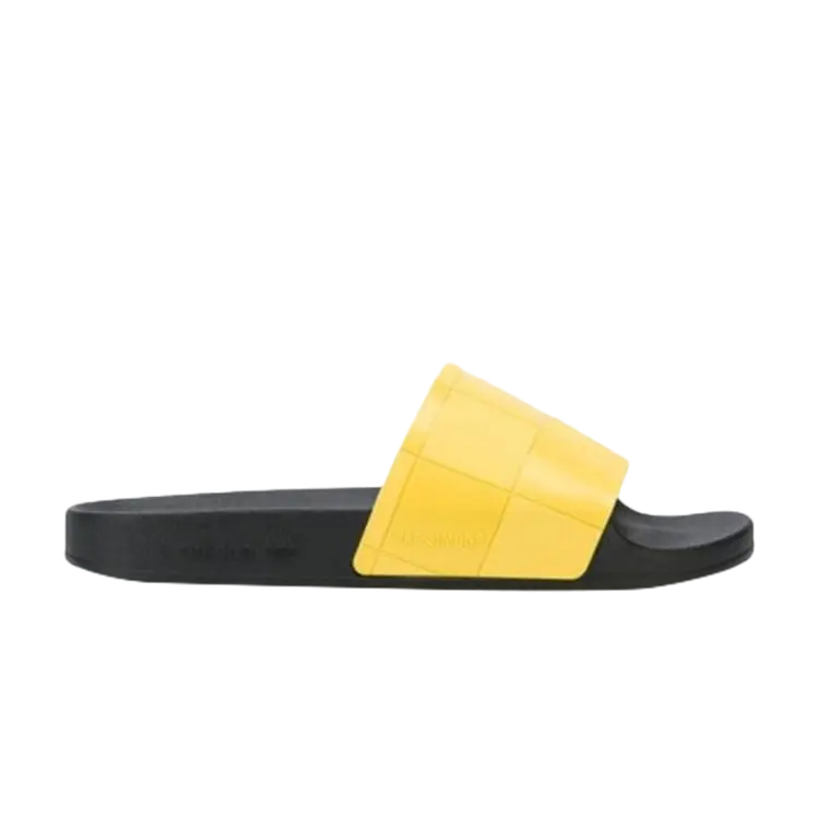 

Кроссовки Adidas Raf Simons x Adilette Checkerboard 'Black Lemon', желтый