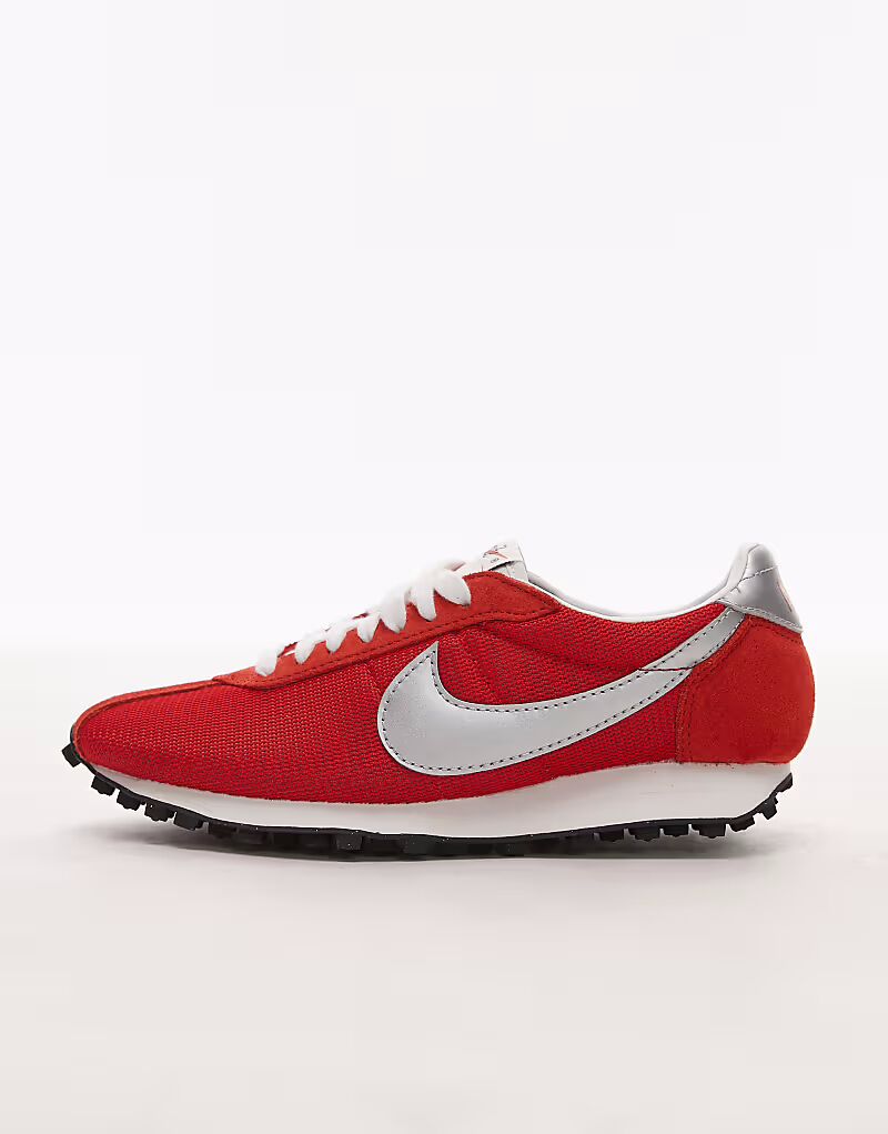 Кроссовки унисекс Nike LD-1000 красного и серебристого цветов — фото 2