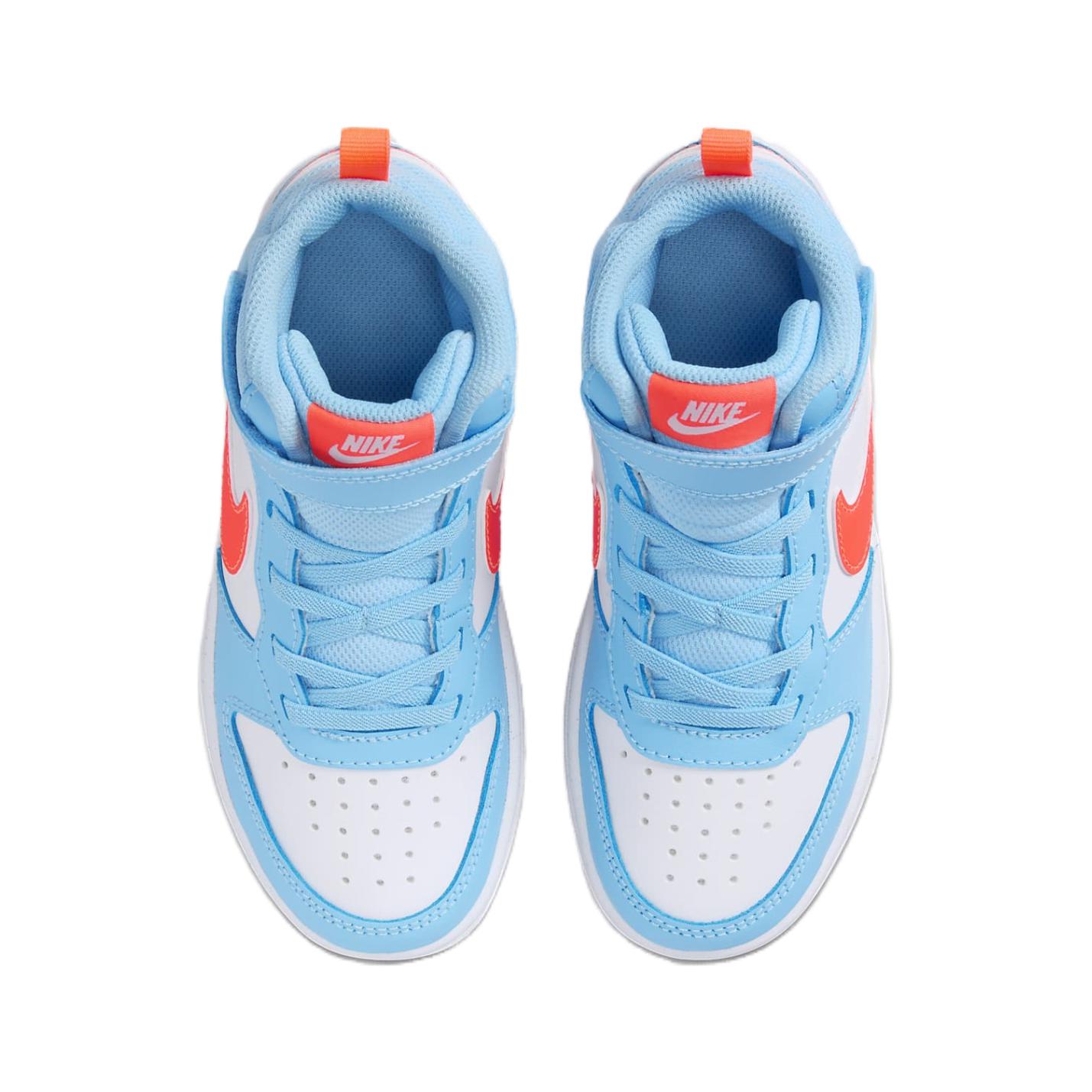Футболка Nike Court Borough Mid 2 PS 'Аквамариновый Синий Оранжевый' Синий Белый Оранжевый — фото 4