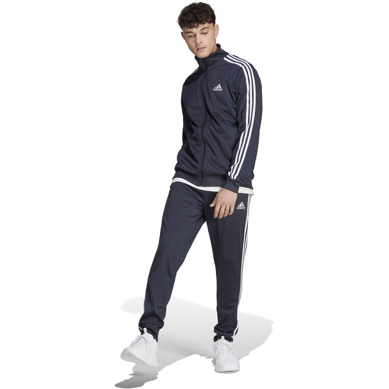 Базовый трикотажный спортивный костюм с тремя полосками Adidas, мультиколор — фото 2