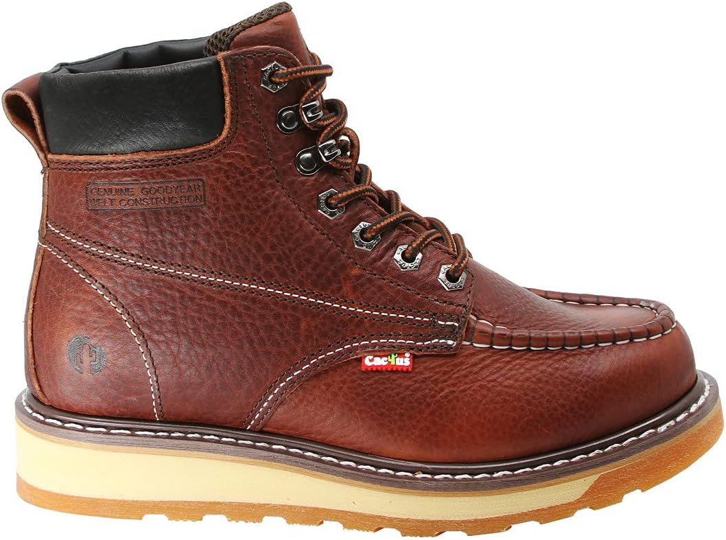 Ботинки Cactus 6727M светло-коричневого цвета, размер Cactus Work Boots — фото 2