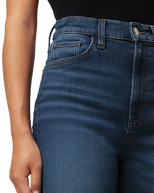Широкие эластичные джинсы с высокой посадкой Mia Petite цвета Exhale Joe's Jeans, цвет Blue — фото 4