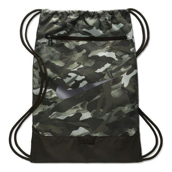

Сумка brasilia 9.0 aop 2 gym sack 'green black' Nike, зеленый