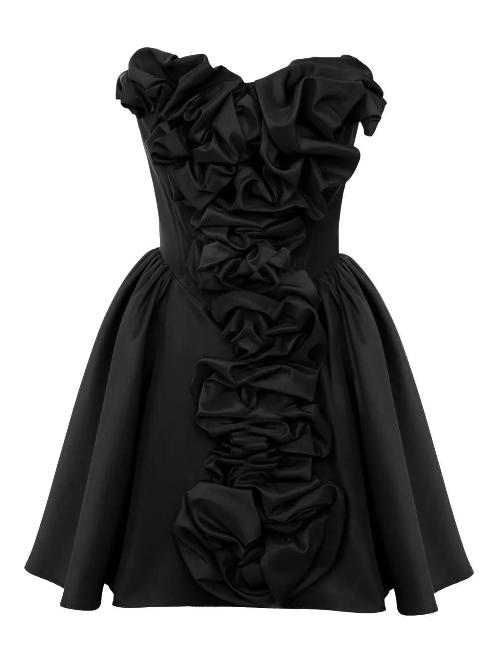 

Платье мини с оборками Post Meridiem, черный