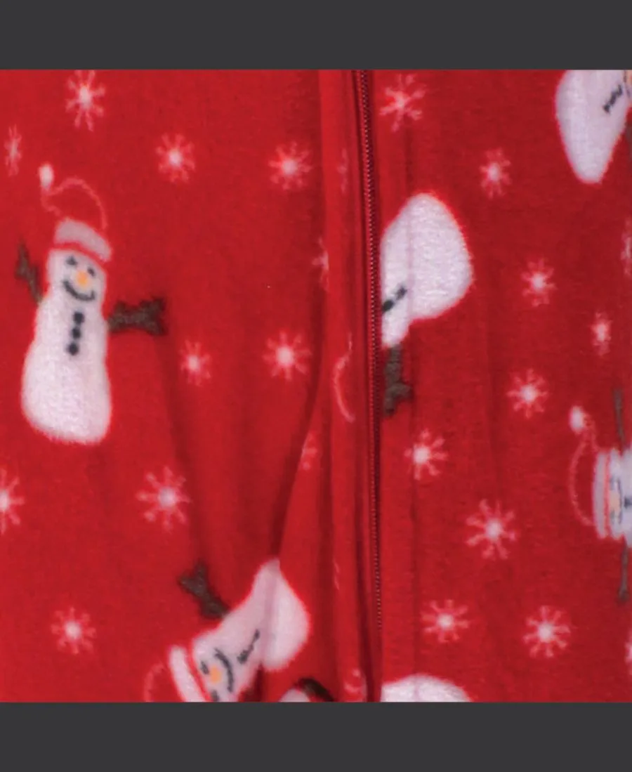 Удобный флисовый комбинезон Hudson Baby, Santa Snowman — фото 2