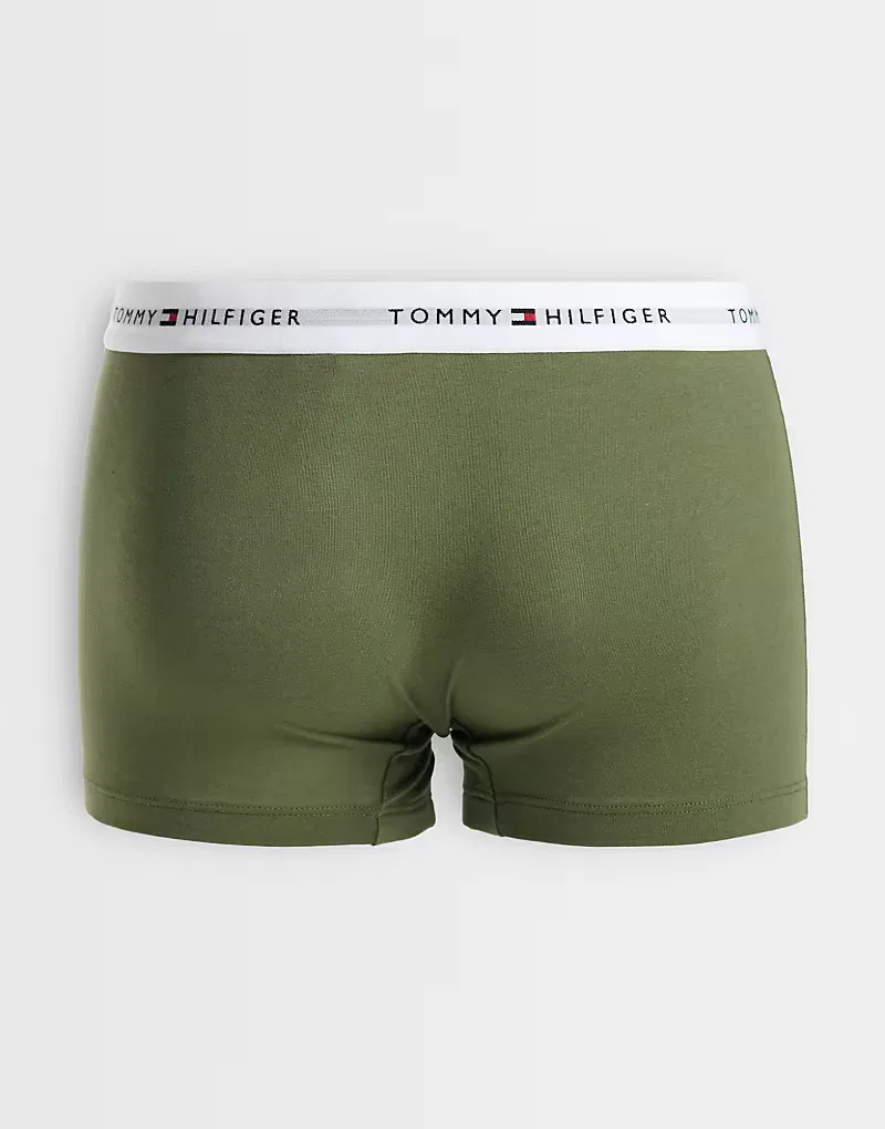 Трусы Signature Cotton 5 шт Tommy Hilfiger, хаки/белый/темно-синий/серый/черный — фото 2