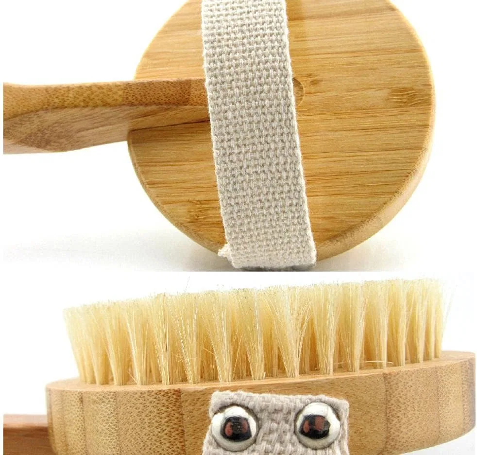 Щетка для тела с длинной ручкой, YUNHOME, Small Bending Handle PP Soft Bead Brush — фото 2