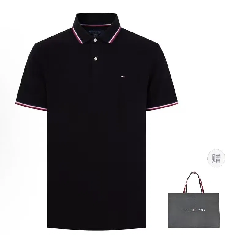 Поло, минималистичное, Obsidian Black, Tommy Hilfiger