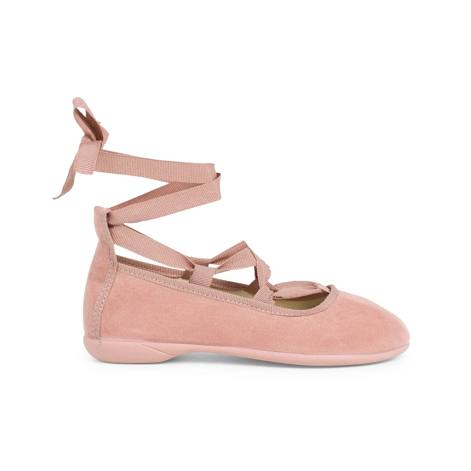 Детские балетки для девочек из искусственной замши Pisamonas, Pink