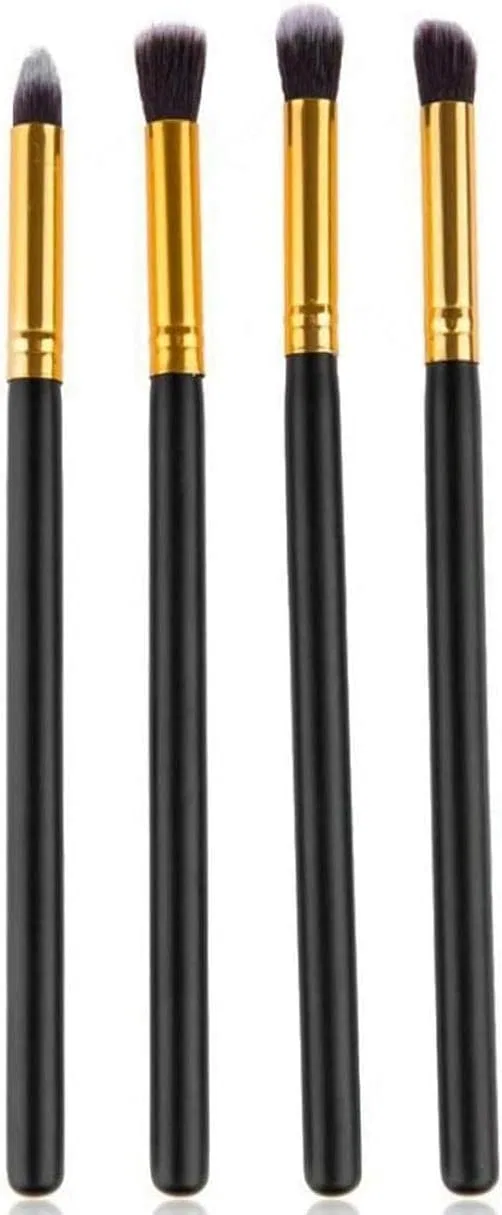Набор кистей для макияжа глаз, 4 шт, Generic, Black
