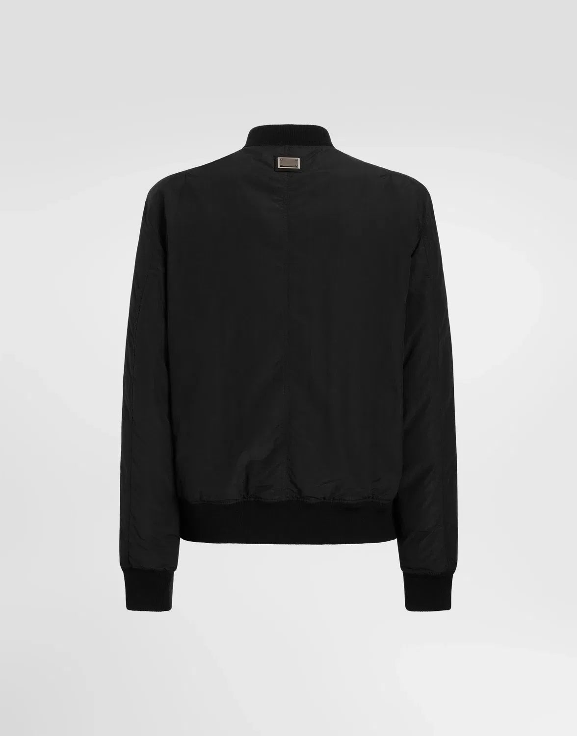 Утепленная куртка-бомбер из холста Dolce & Gabbana, черный — фото 2