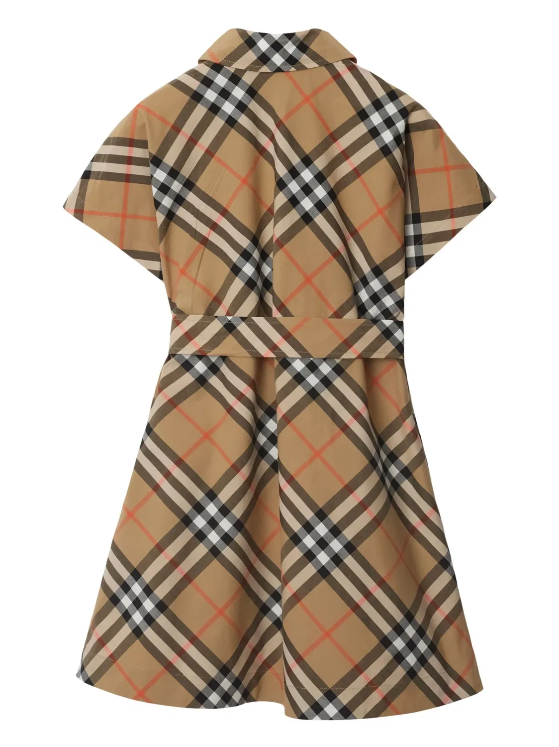 Платье с винтажным клетчатым узором Burberry, бежевый — фото 2