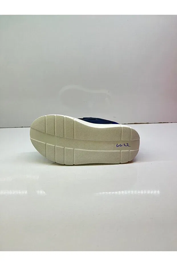 Детские туфли для девочек кожаные Happy Walk, Navy Blue — фото 4
