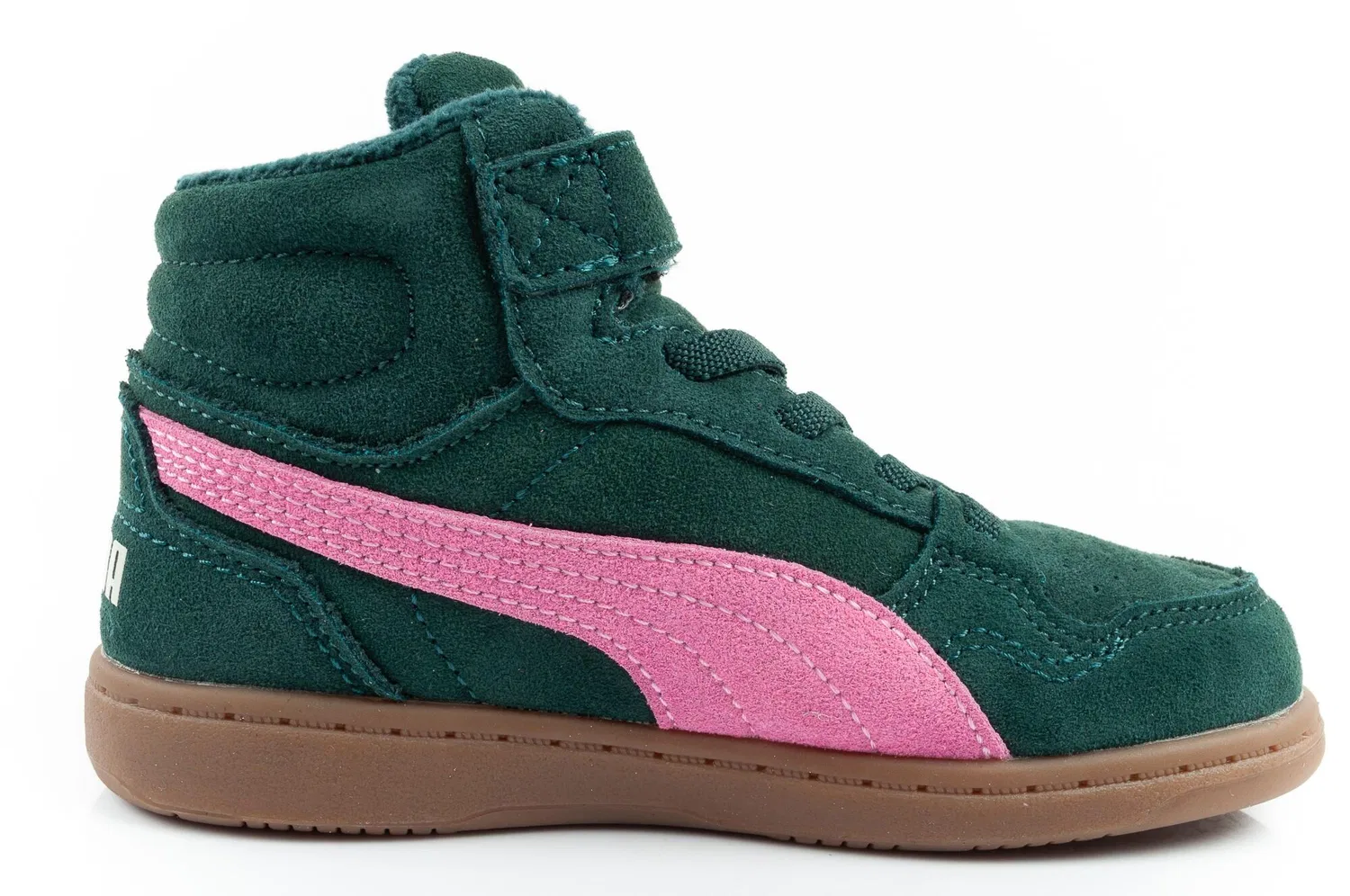 Детские зимние ботинки с флисовой подкладкой Puma Reb-L Mid, Bunt Rosa — фото 4
