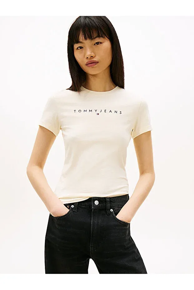 Женская футболка с принтом Tommy Hilfiger, Butter Yolk