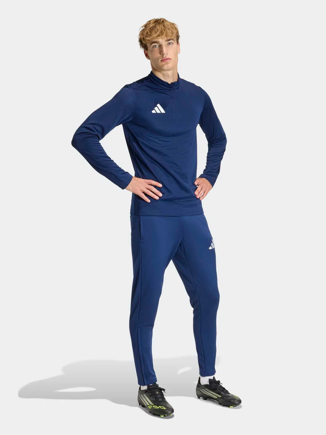 Штаны тренировочные Entrada26 adidas, синие — фото 4