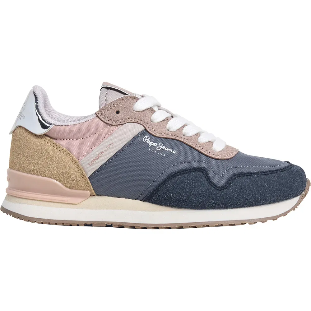 Детские кроссовки для девочек с принтом Hailon Basic Pepe jeans, Blue