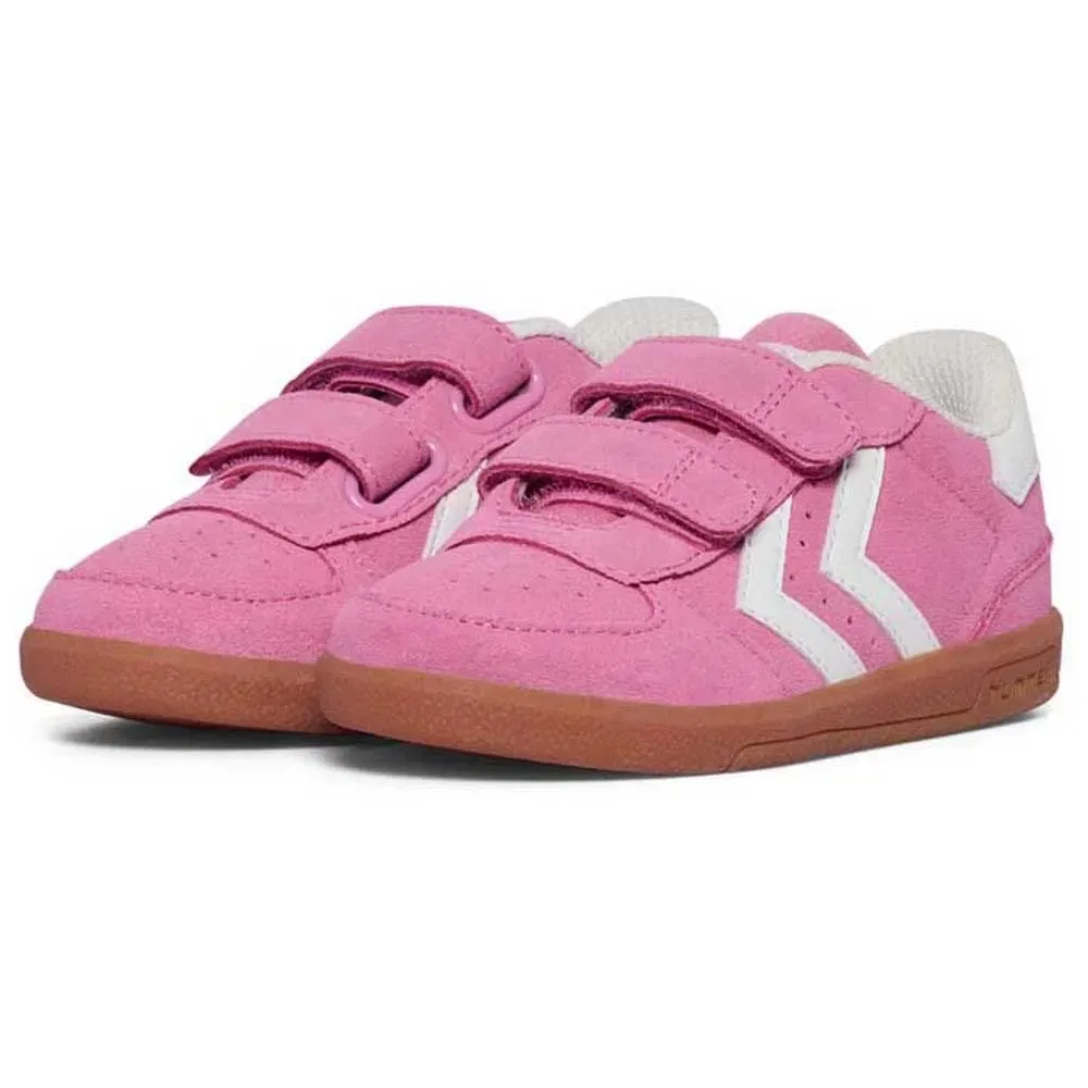 Детские кроссовки с замшевым верхом Victory Suede II Hummel, Pink — фото 4