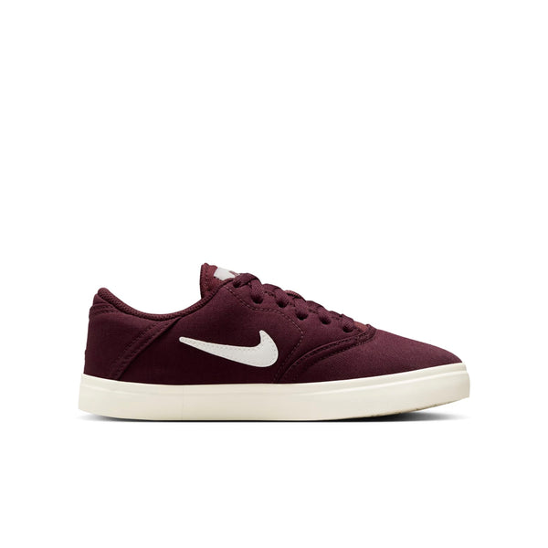 Кроссовки sb check canvas 'burgundy crush' Nike, бургундия — фото 2