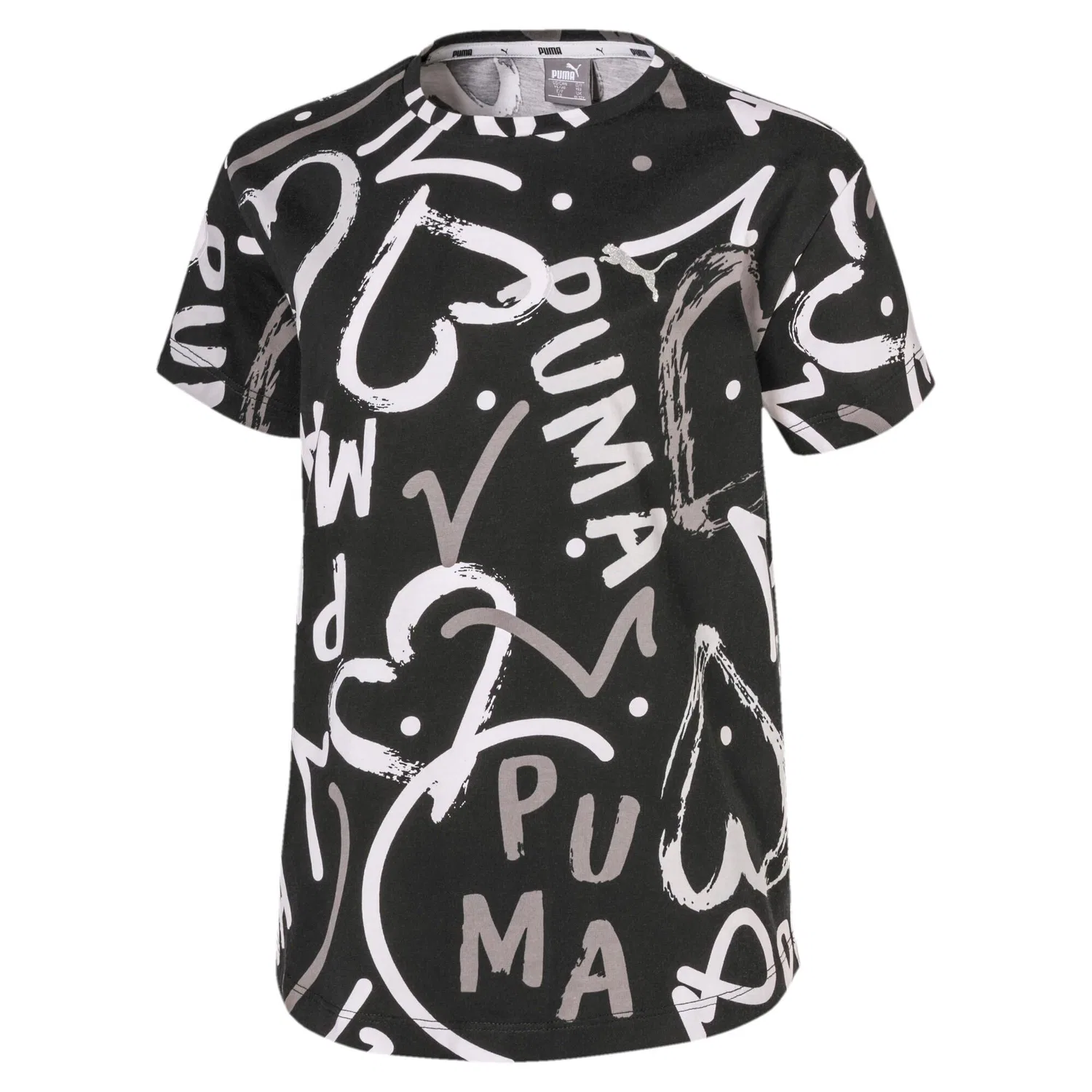 Детская футболка с принтом Alpha Puma, Schwarz