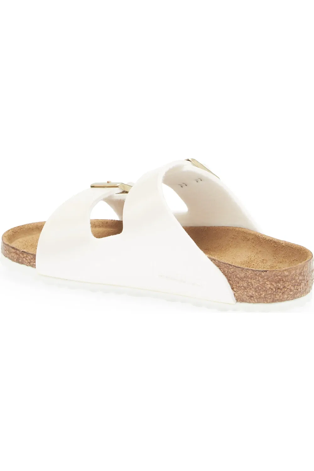 Детские сандалии-слайды на контурной стельке Arizona Birkenstock, белый — фото 2
