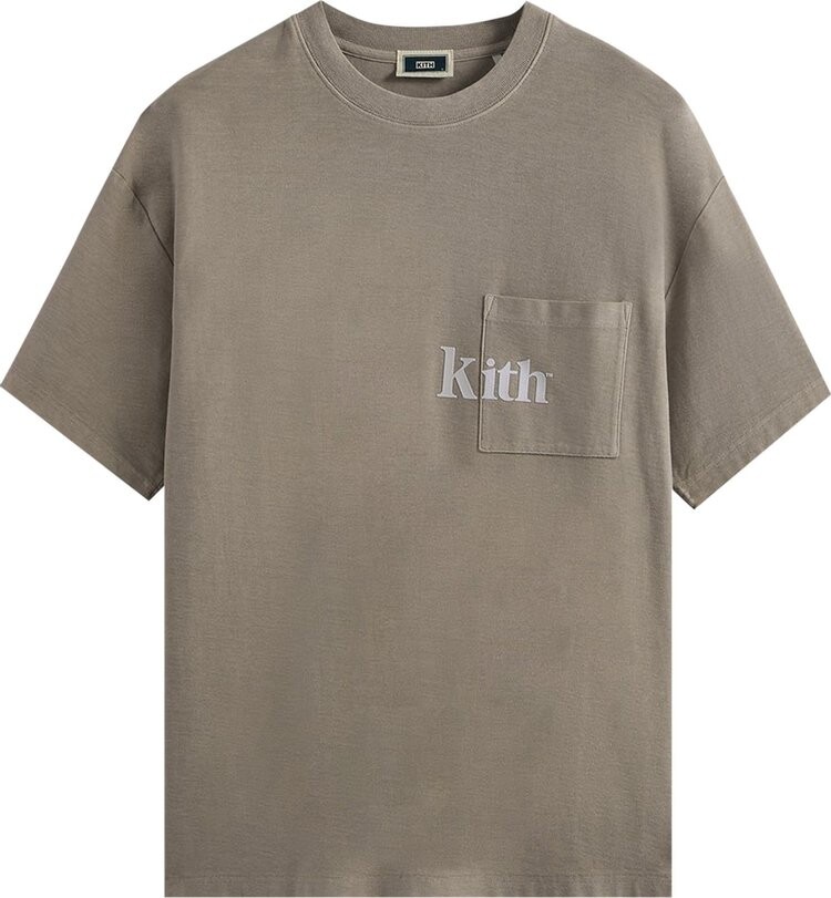 

Футболка Kith Quinn Tee 'Pyrite', коричневый