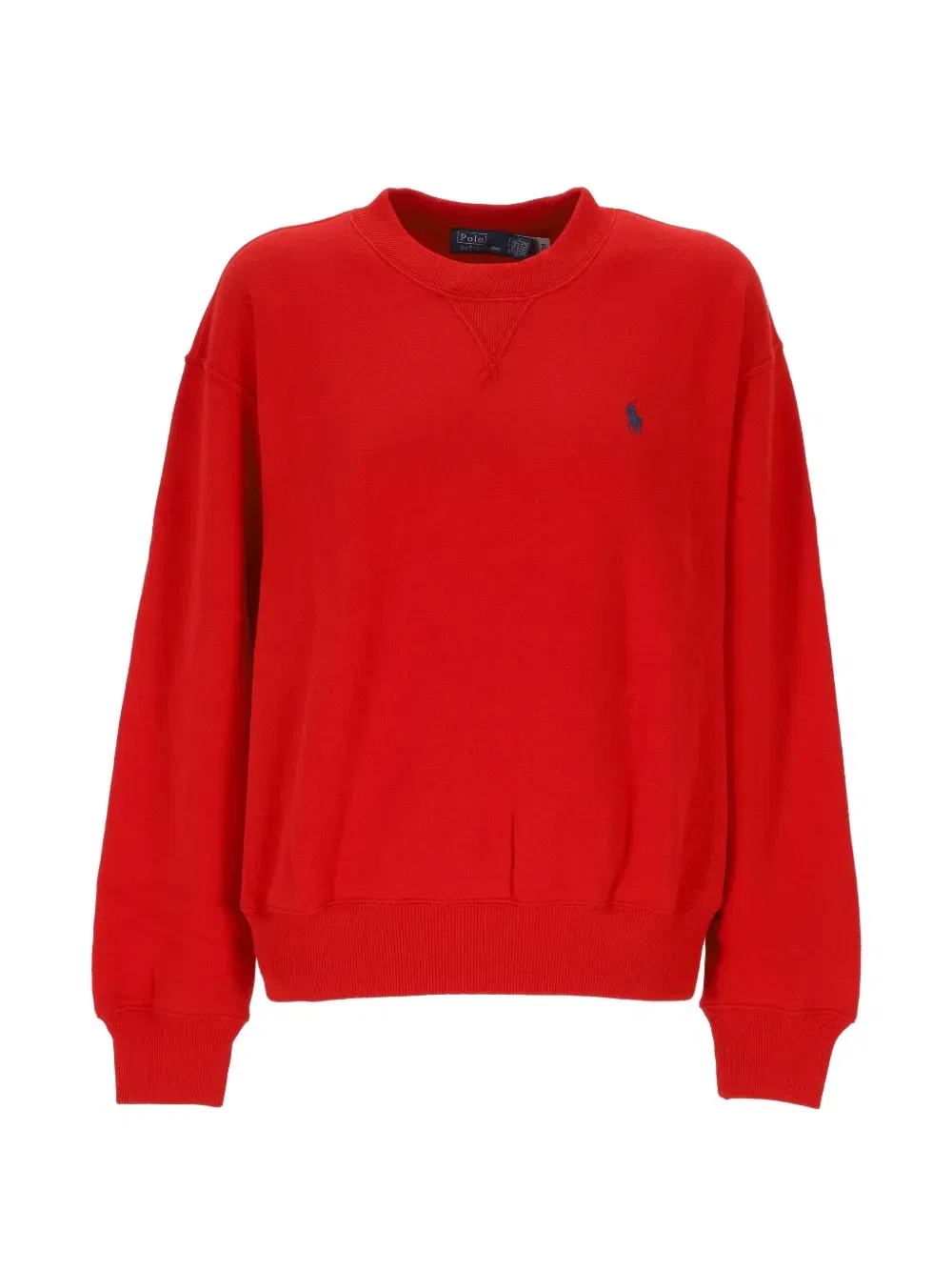 Флисовая толстовка с круглым вырезом POLO RALPH LAUREN, красный